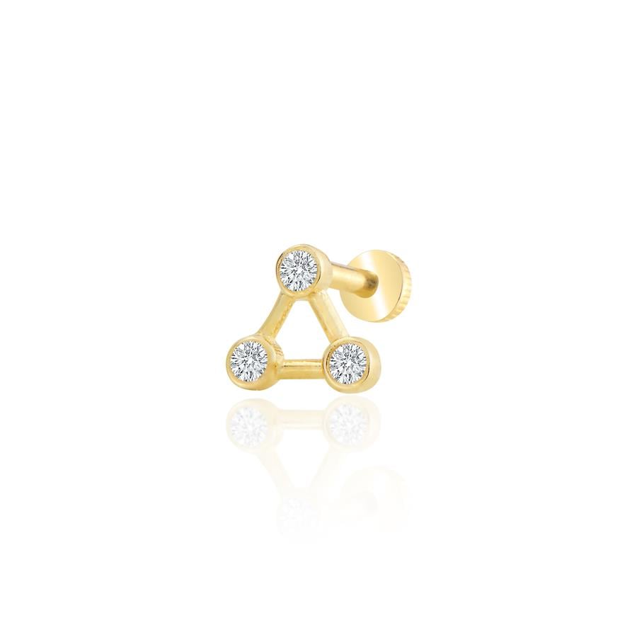 Rose Zirkon Piercing