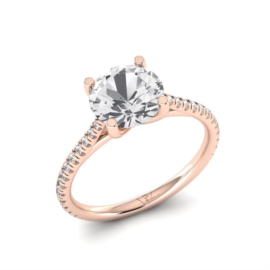 Solitaires Avenelle Or Rose Diamant 2.15 ct