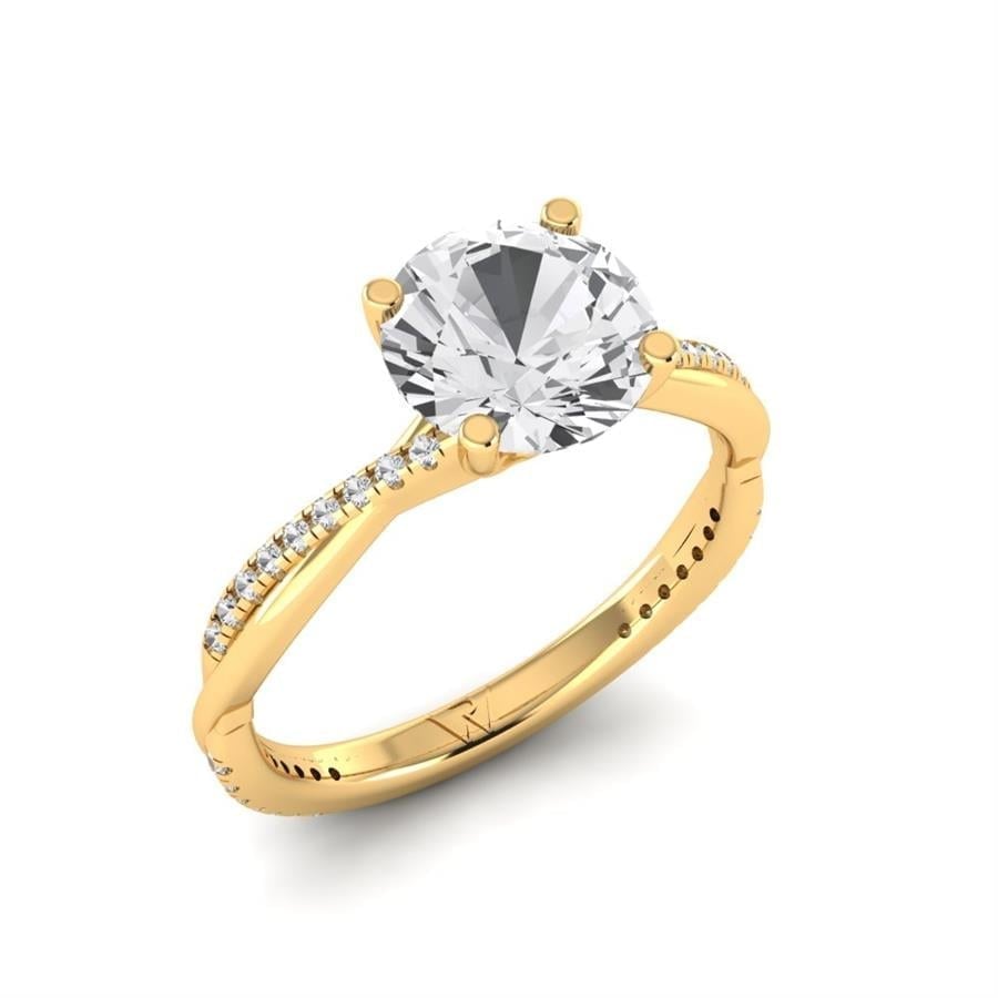 Solitaires Douceur Or Jaune Diamant 2.15 ct