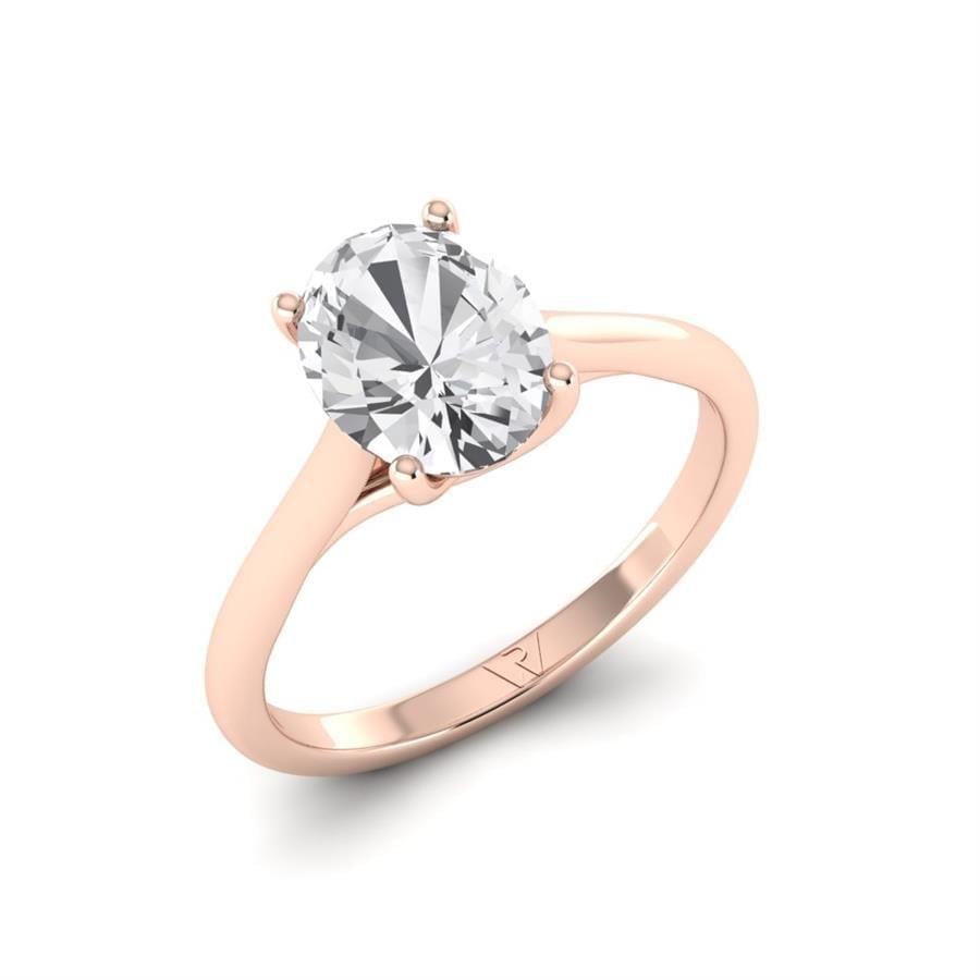 Solitaires Dralina Or Rose Diamant 1.5 ct
