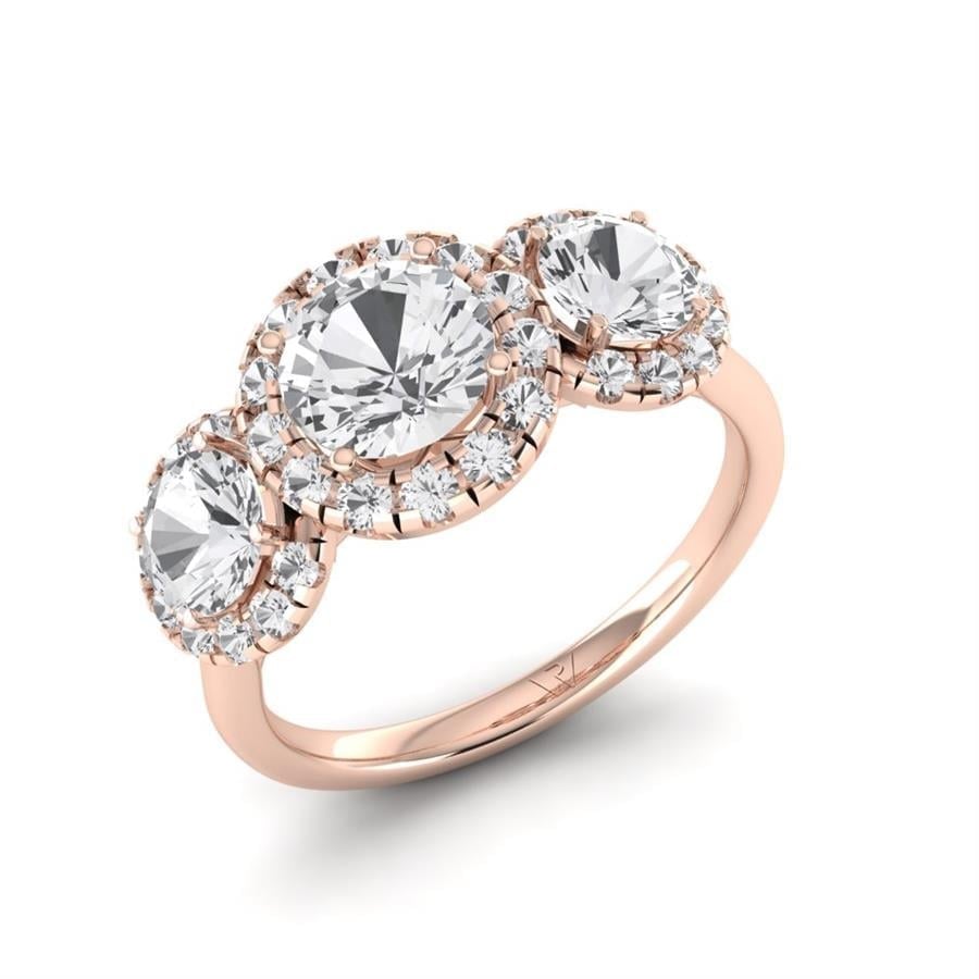 Solitaires Elaris Or Rose Diamant 2.50 ct