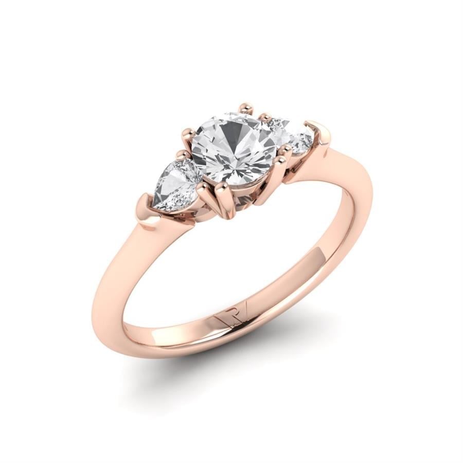 Solitaires Envolée Or Rose Diamant 0.95 ct