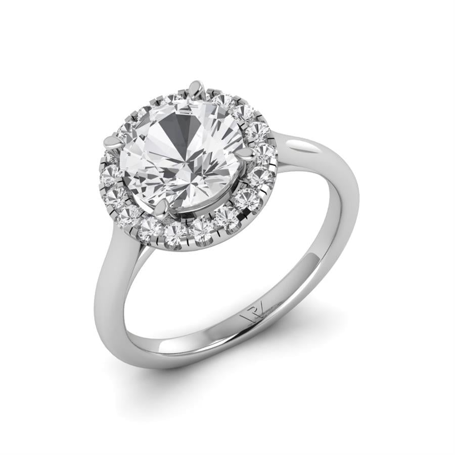 Solitaires Freyen Argent Rhodié Blanc Diamant 2.30 ct