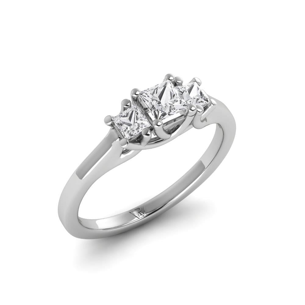 Solitaires Intense Or Blanc Oxyde de zirconium 0.60 ct