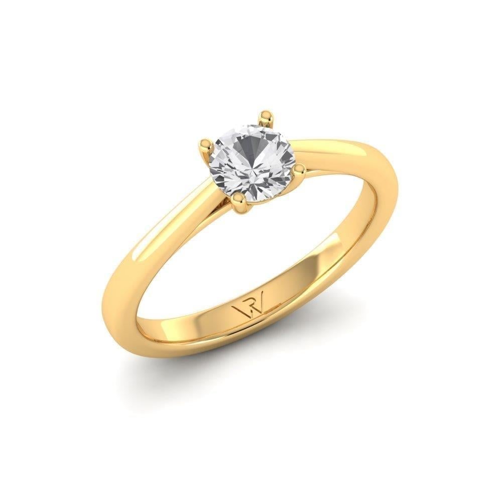 Solitaires Magnifique Or Jaune Diamant 0.50 ct