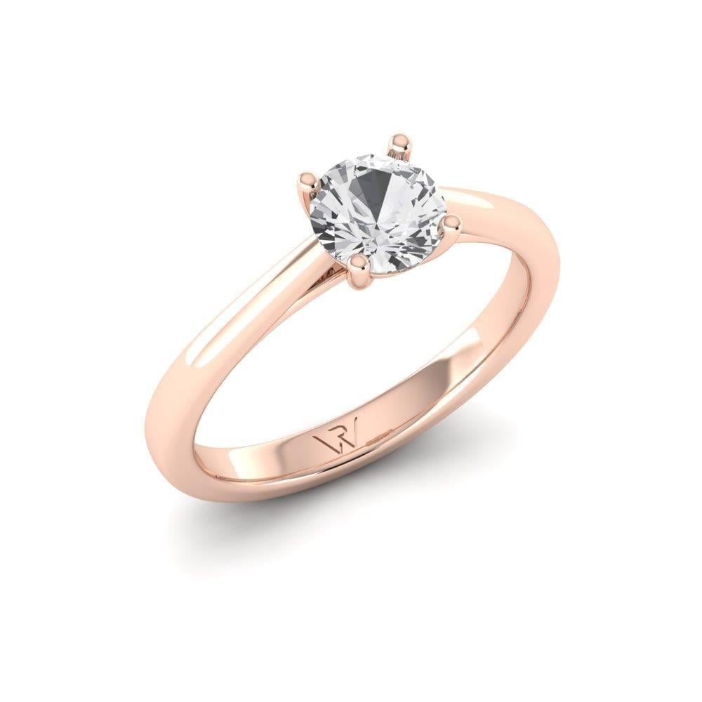 Solitaires Magnifique Or Rose Diamant 0.75 ct