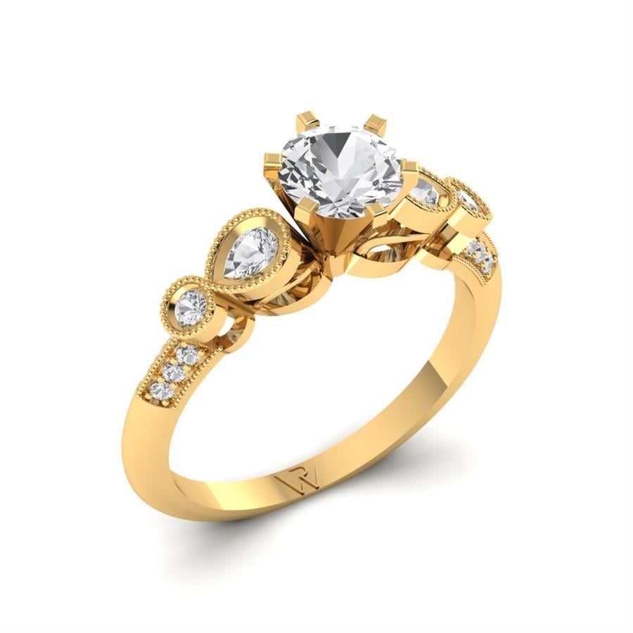 Solitaires Mélodie Or Jaune Diamant 1.05 ct
