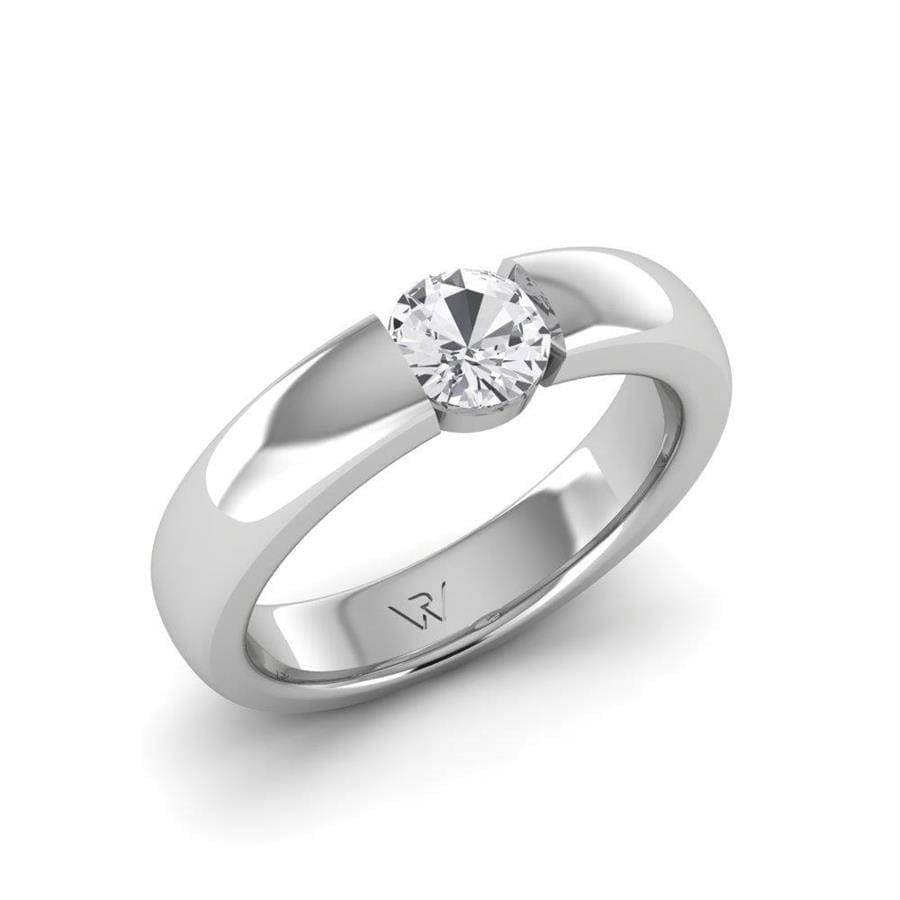 Solitaires Pureté Argent Oxyde de Zirconium 0.60 ct