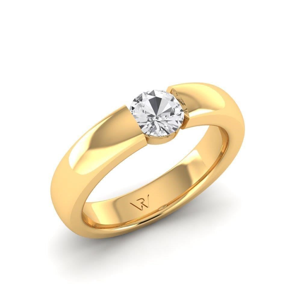 Solitaires Pureté Or Jaune Diamant 0.60 ct