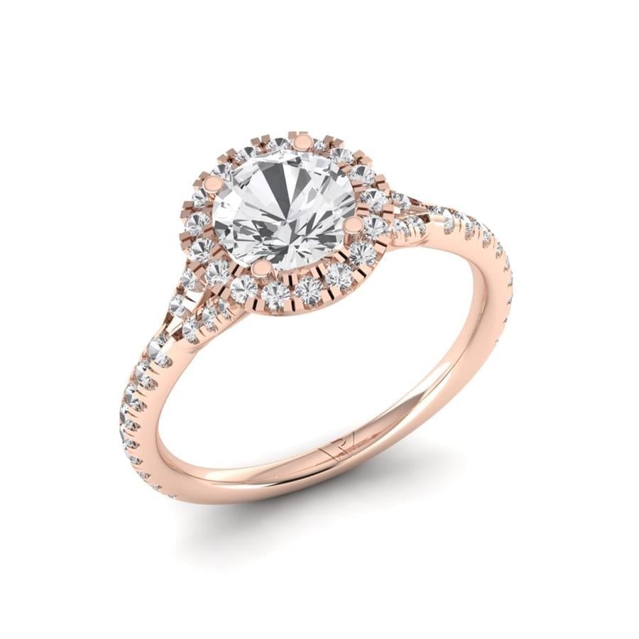 Solitaires Soliva Or Rose Diamant 1 ct