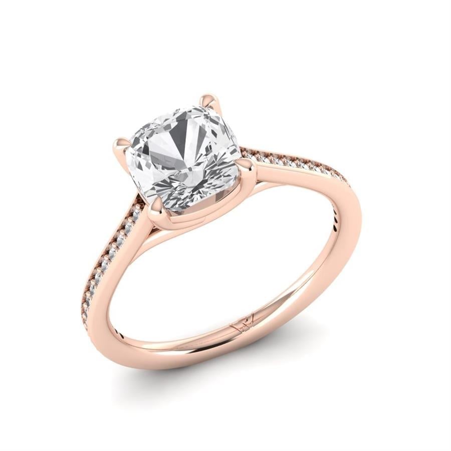 Solitaires Vanyra Or Rose Diamant 2.15 ct