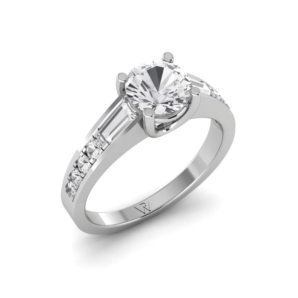 Solitaires Volonté Or Blanc Oxyde de zirconium 1.2 ct