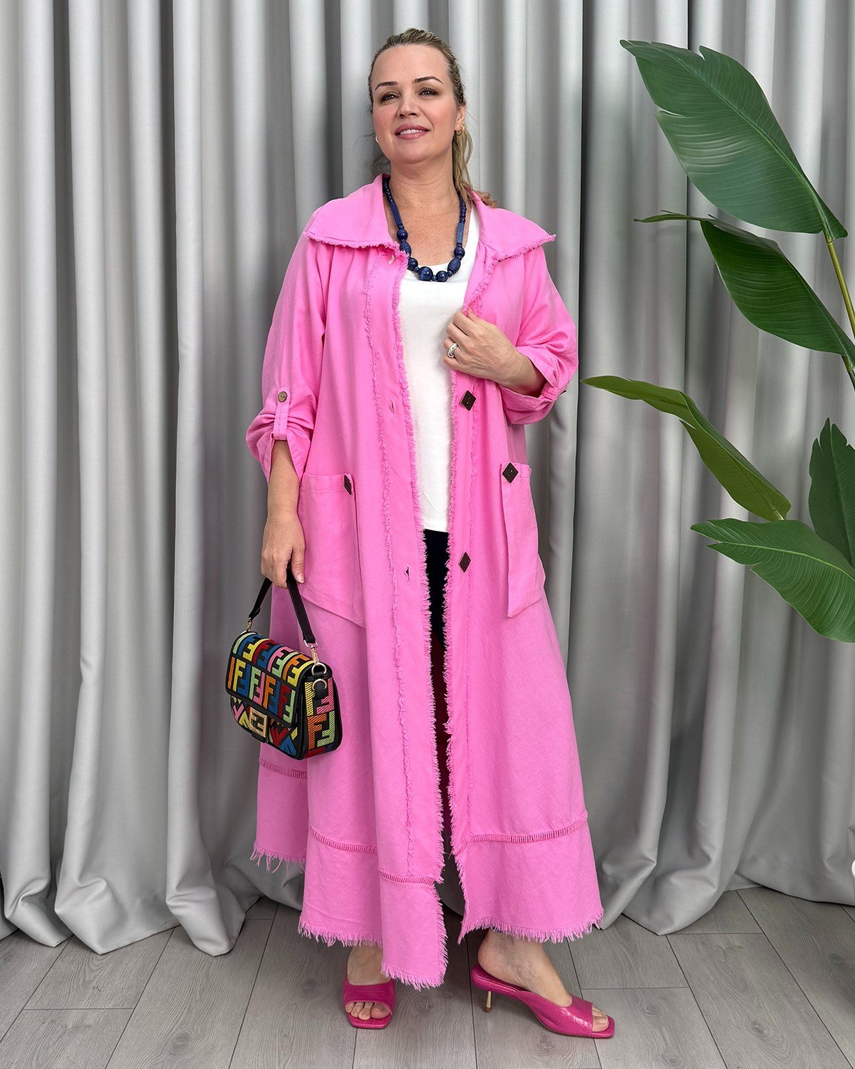 Barbie Tasarım Ceket Pembe