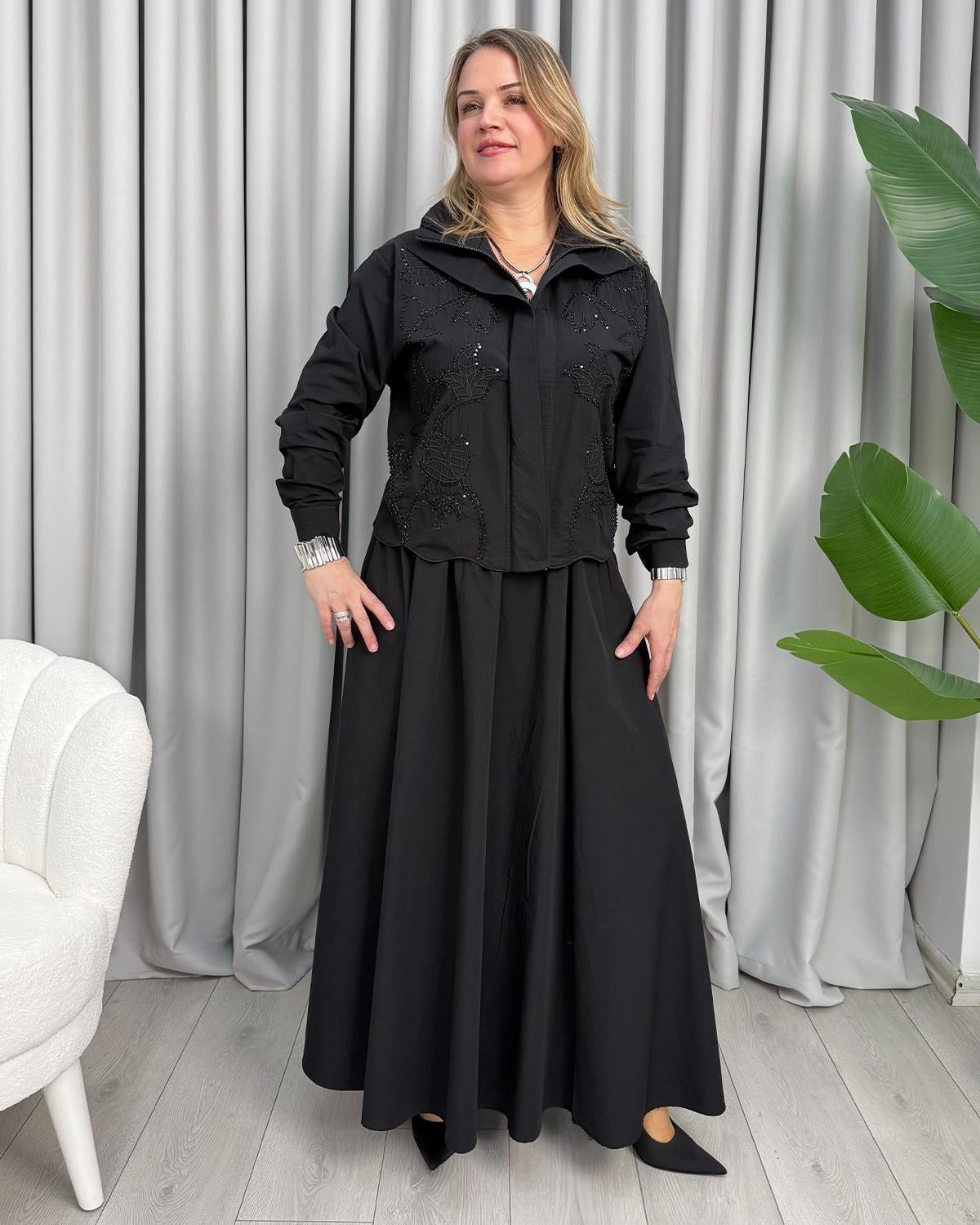Carlina Tasarım Takım Siyah
