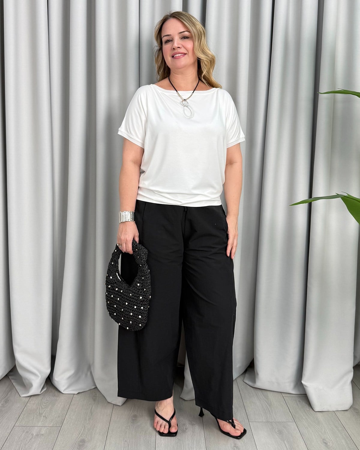 Kos Cotton Pantolon Siyah