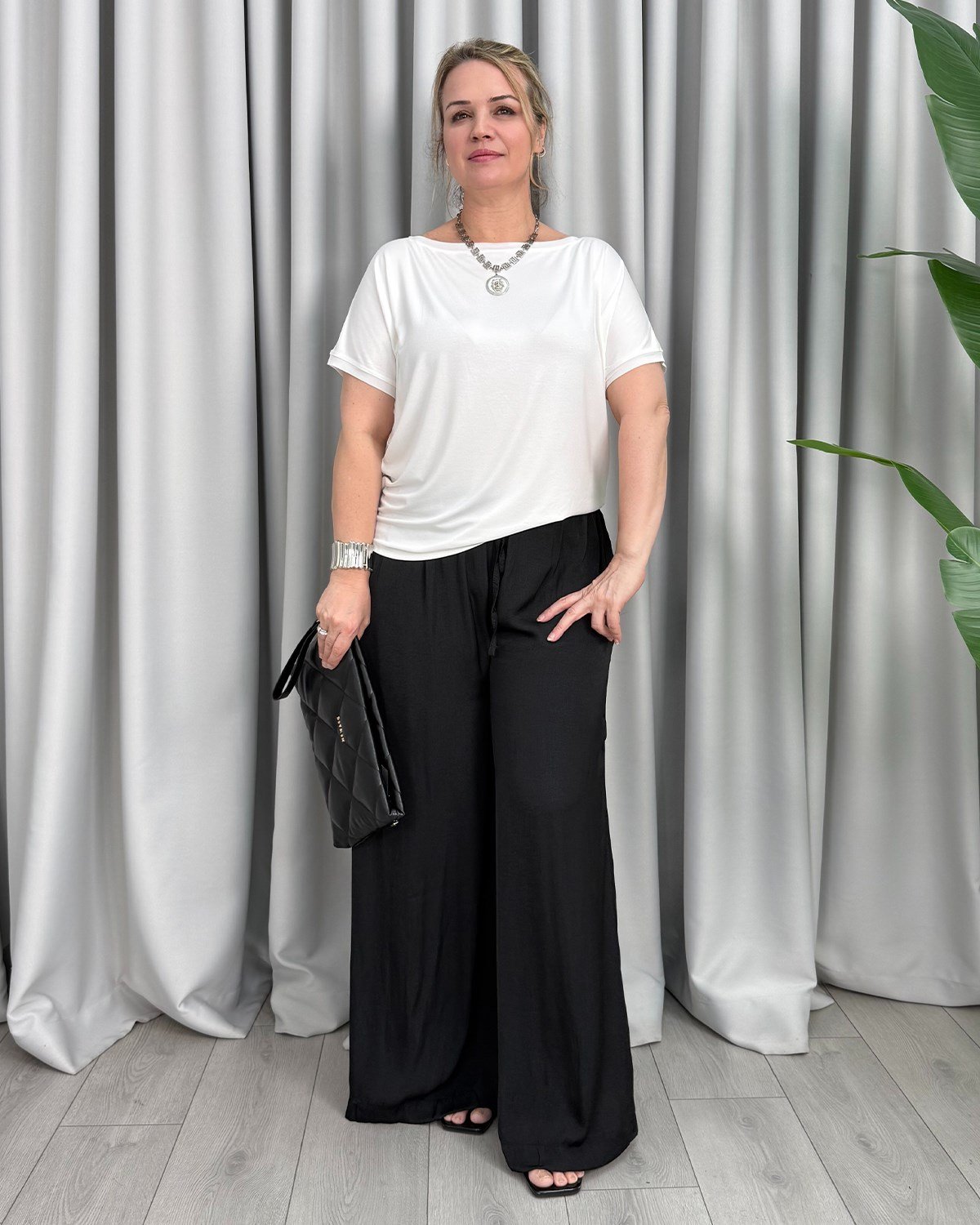 Lumi İpek Pantolon Siyah