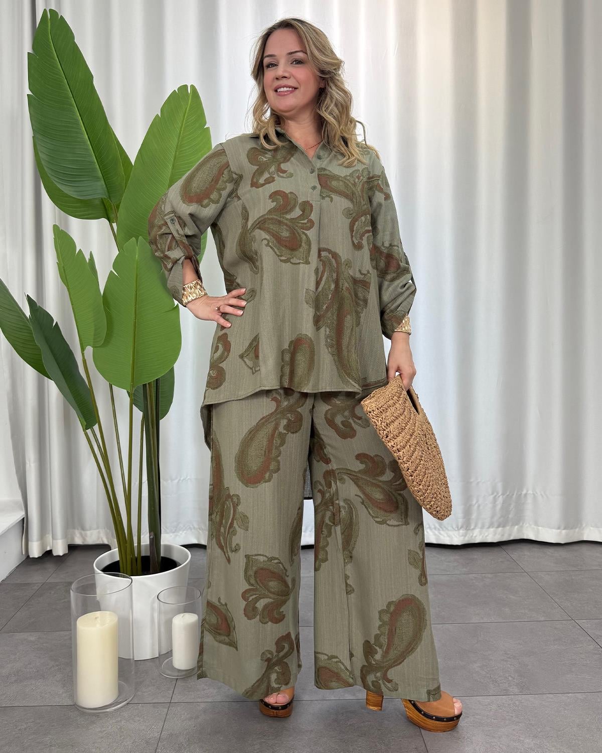 Margarita Keten Takım Yeşil