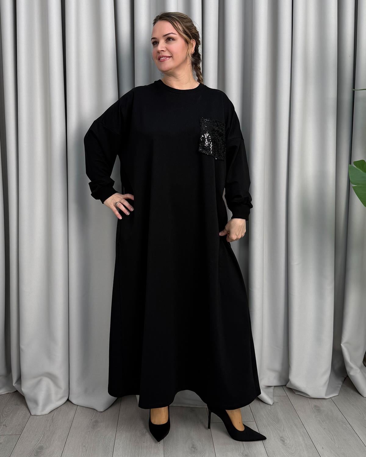 Margarita Tasarım Elbise Siyah