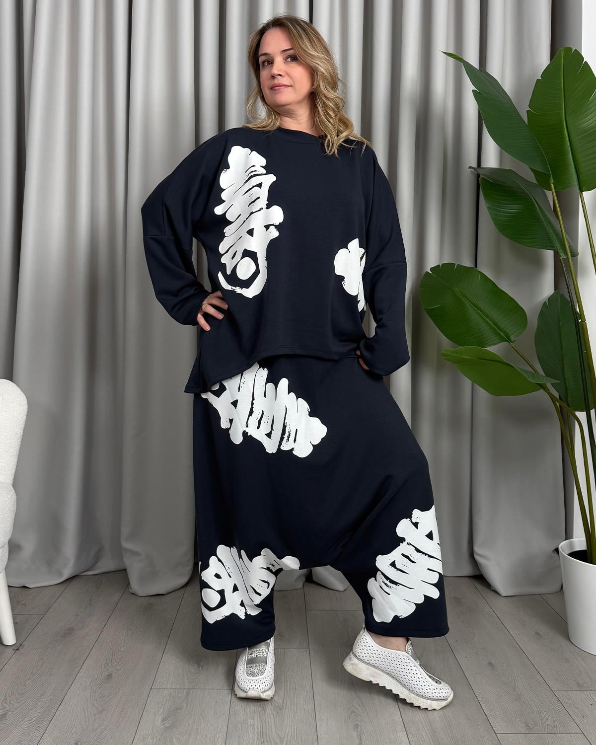 Polina Tasarım Takım Lacivert