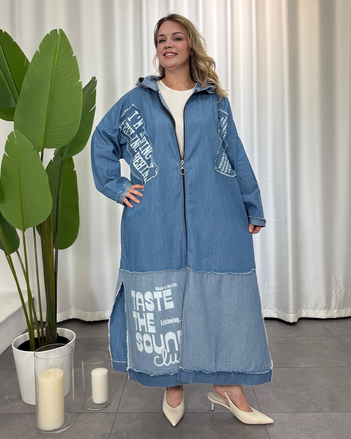 Sera Denim Trençkot