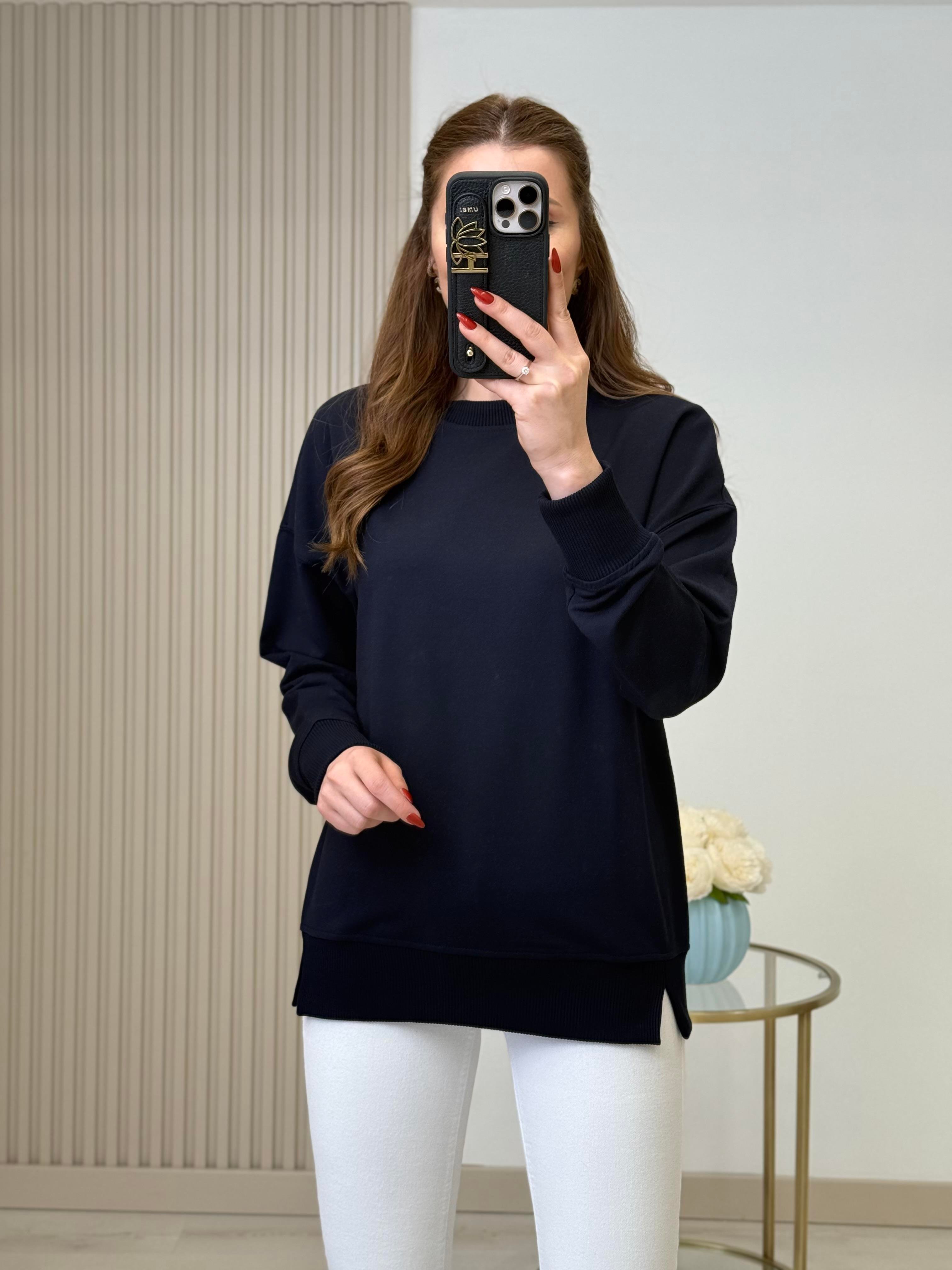 Basıc Sweatshirt Lacivert