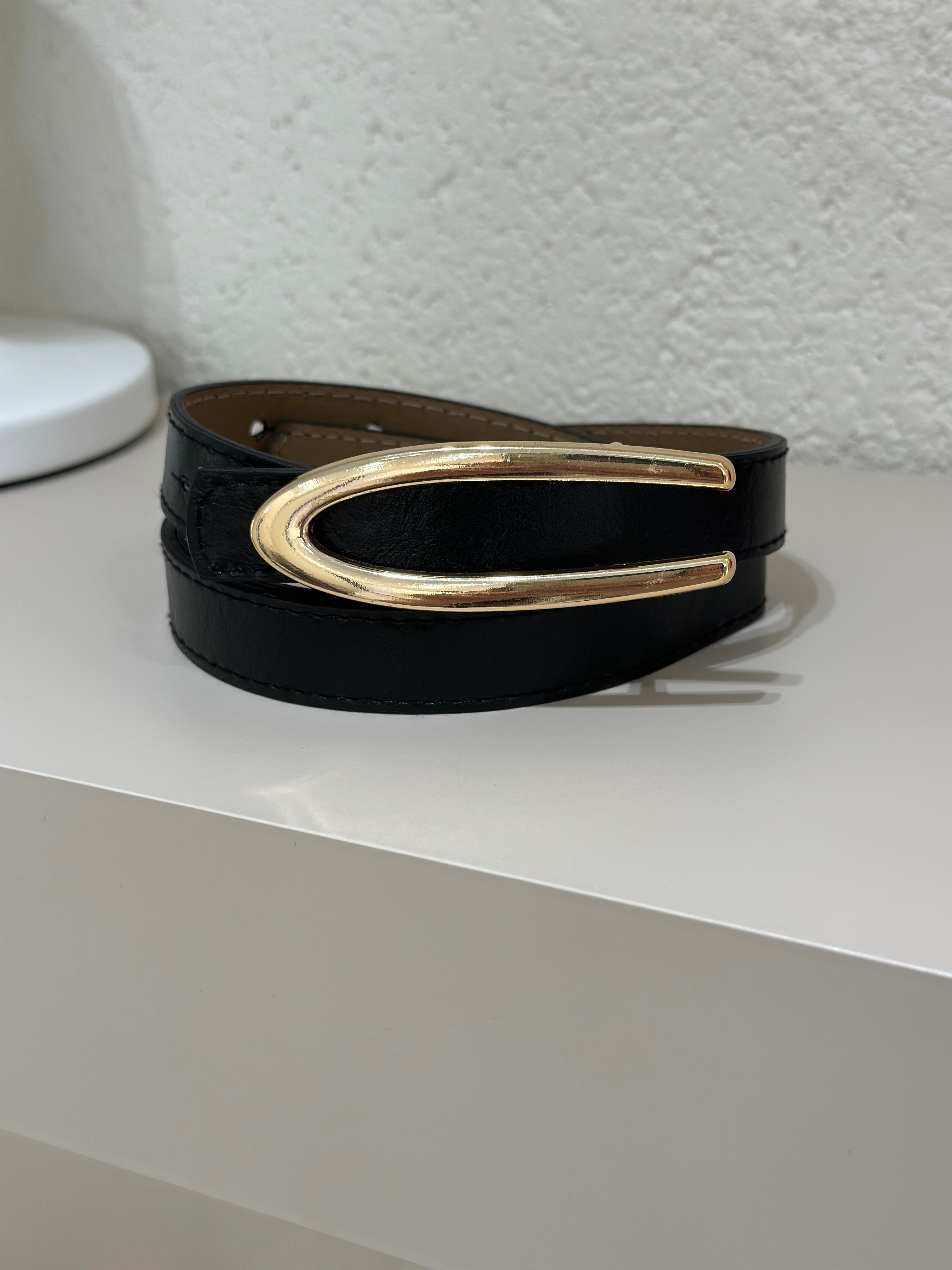 Oval Toka Gold Kemer Siyah