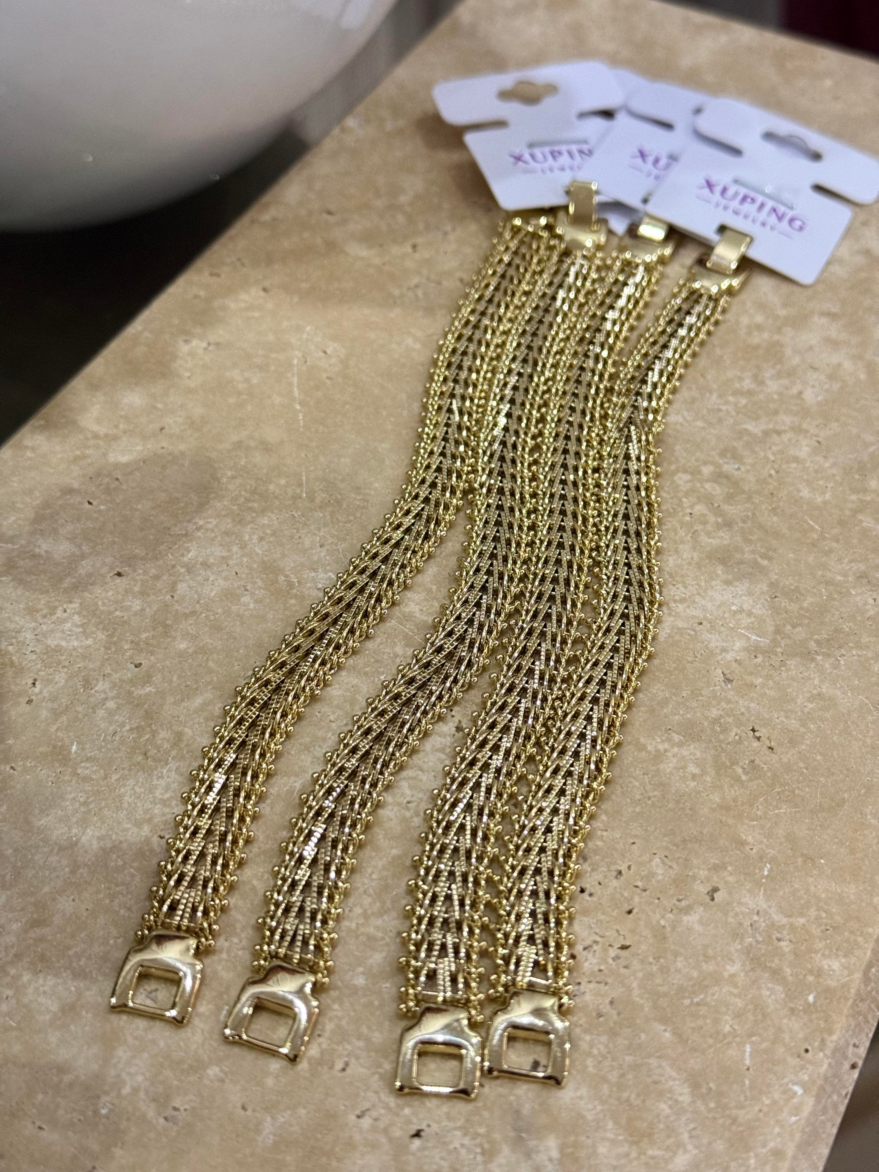 Xupıng Hasır Gold Bileklik 