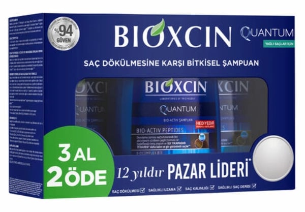 Bioxcin Quantum Şampuan 3al 2öde (Yağlı Saçlar)
