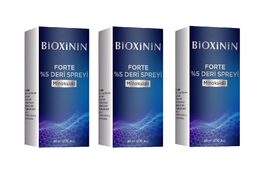 Bioxinin Minoksidil %5 Deri Spreyi 60 ml 3 Adet