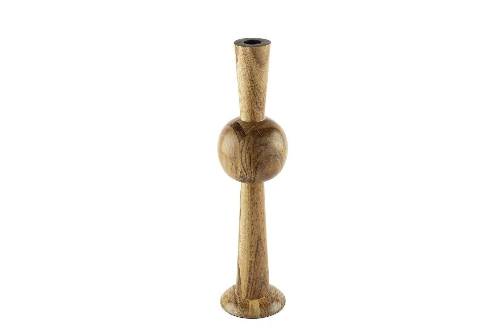 Ahşap boğumlu mumluk 10*37 cm