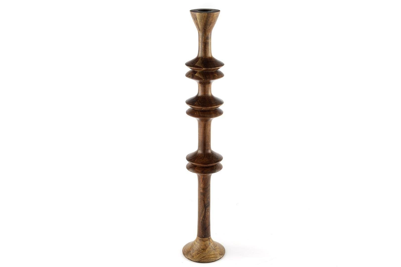 Ahşap sütun mumluk 10*51 cm