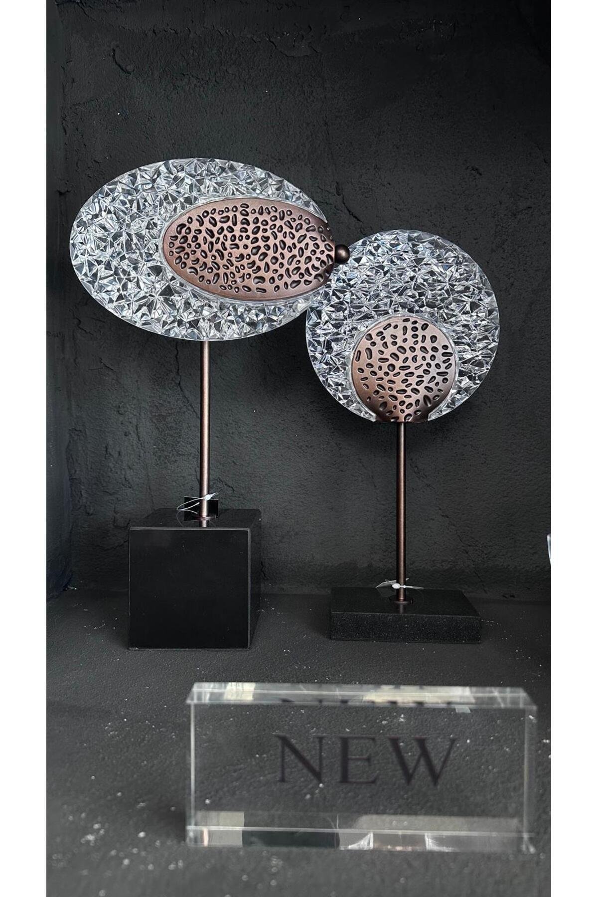 Akrilik oval dekoratif obje
