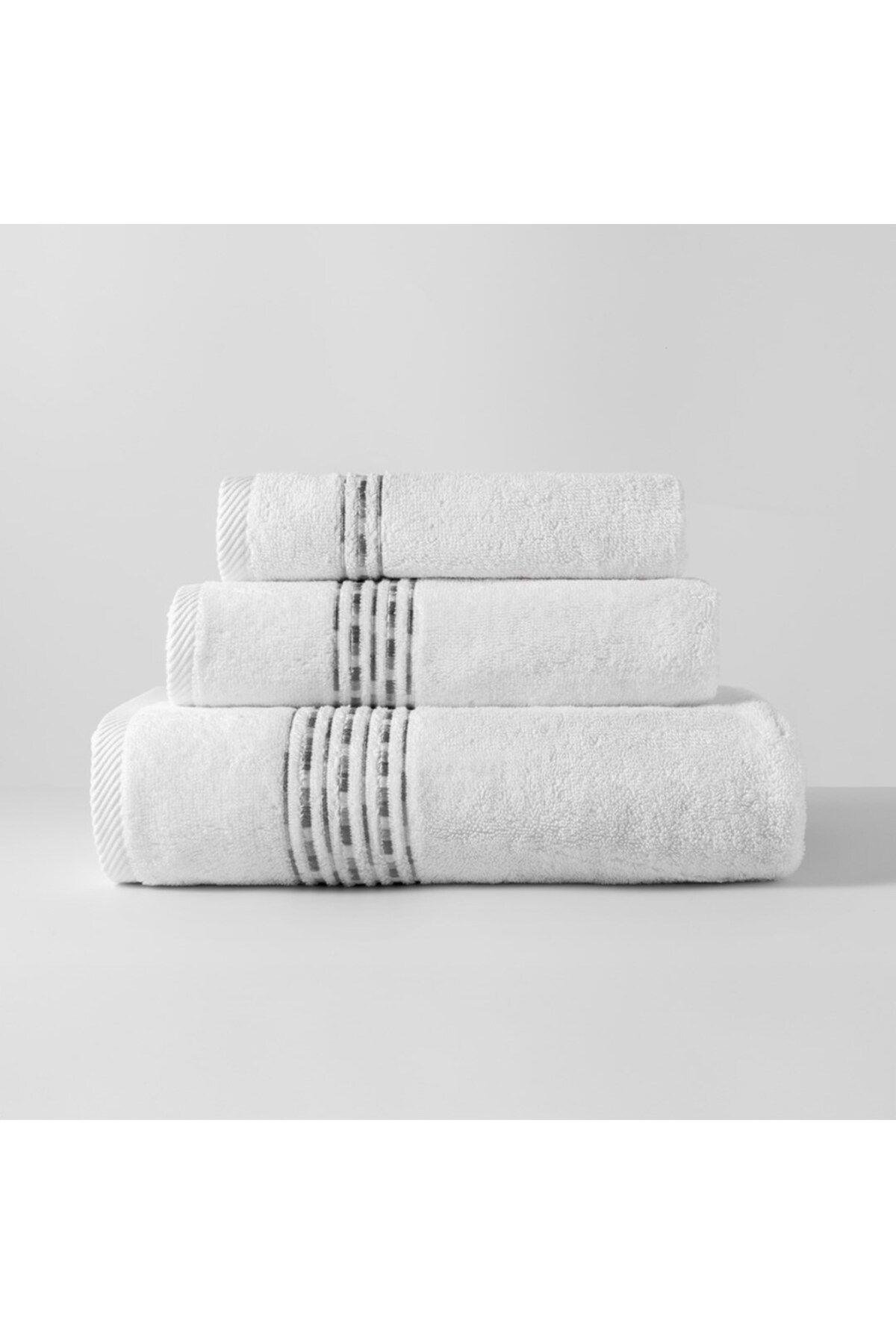 Nakışlı Banyo Havlusu Shades By Gri