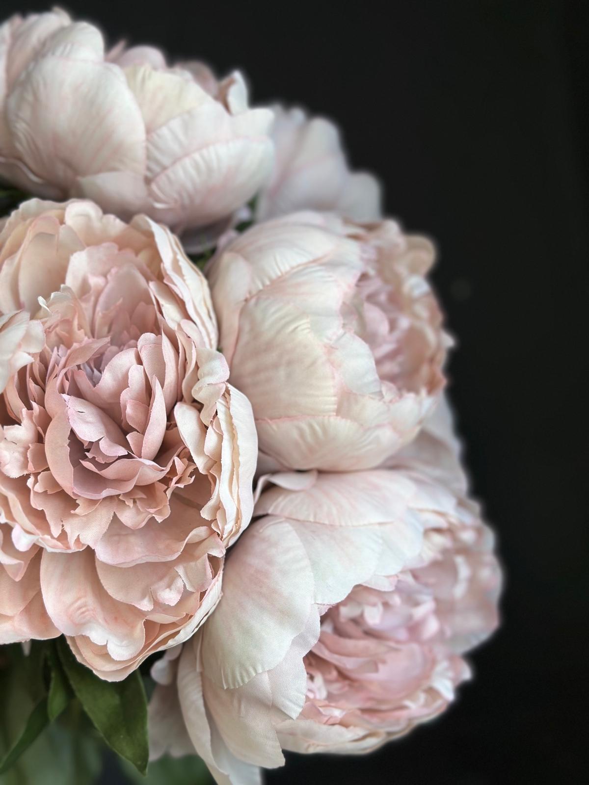PEONY LEAVES 65 CM (MAUVE)