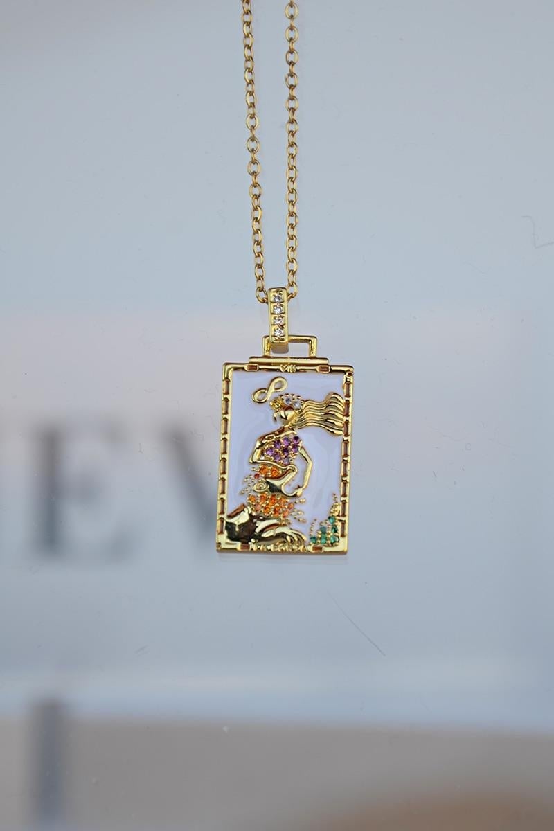 Çelik Tarot Kolye