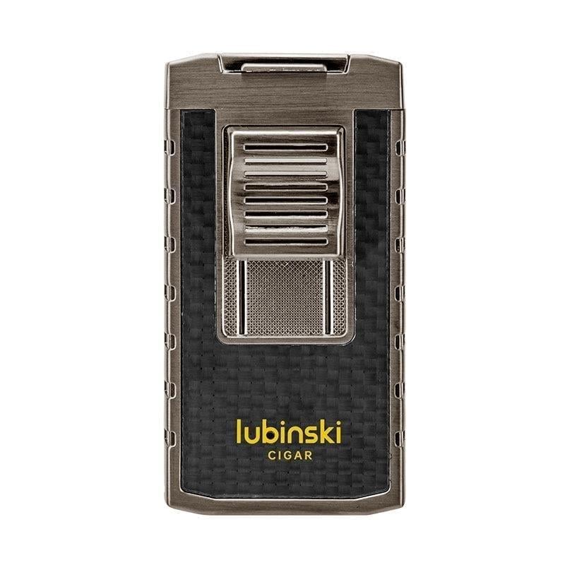 Lubinski Yeni Stil Delicili Çift Torch Puro Çakmağı Gunmetal