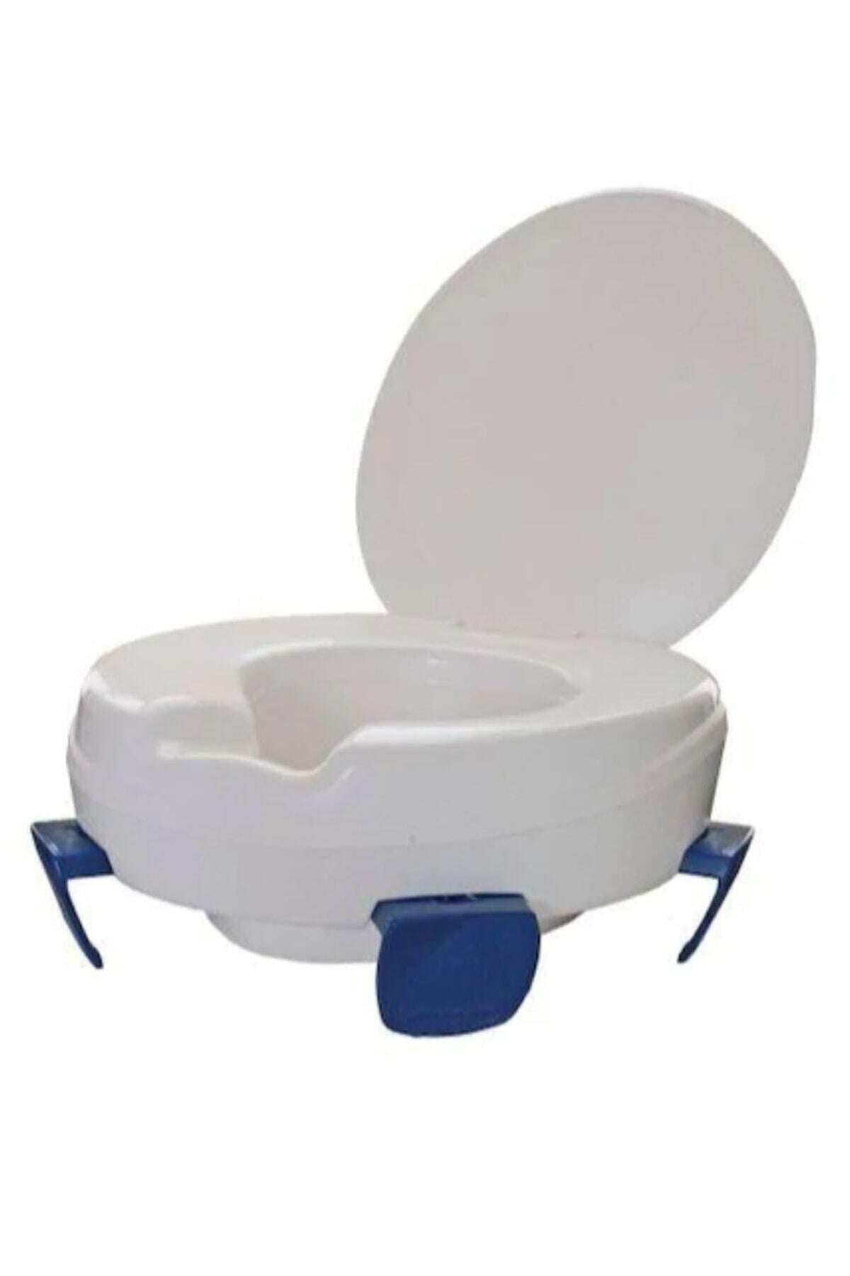 Tuvalet - Klozet Yükseltici Aparat - Kapaklı - Taharet Musluklu - Paslanmaz