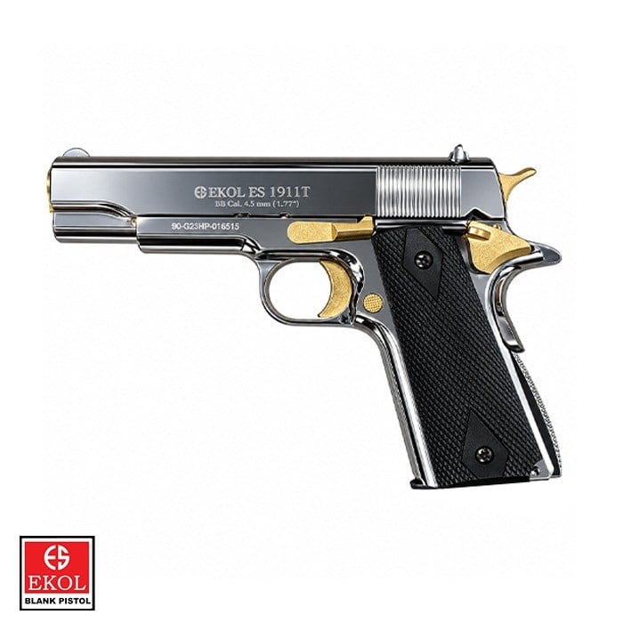 EKOL ES 1911 P. Beyaz ALTIN Havalı Tab.-Blowback