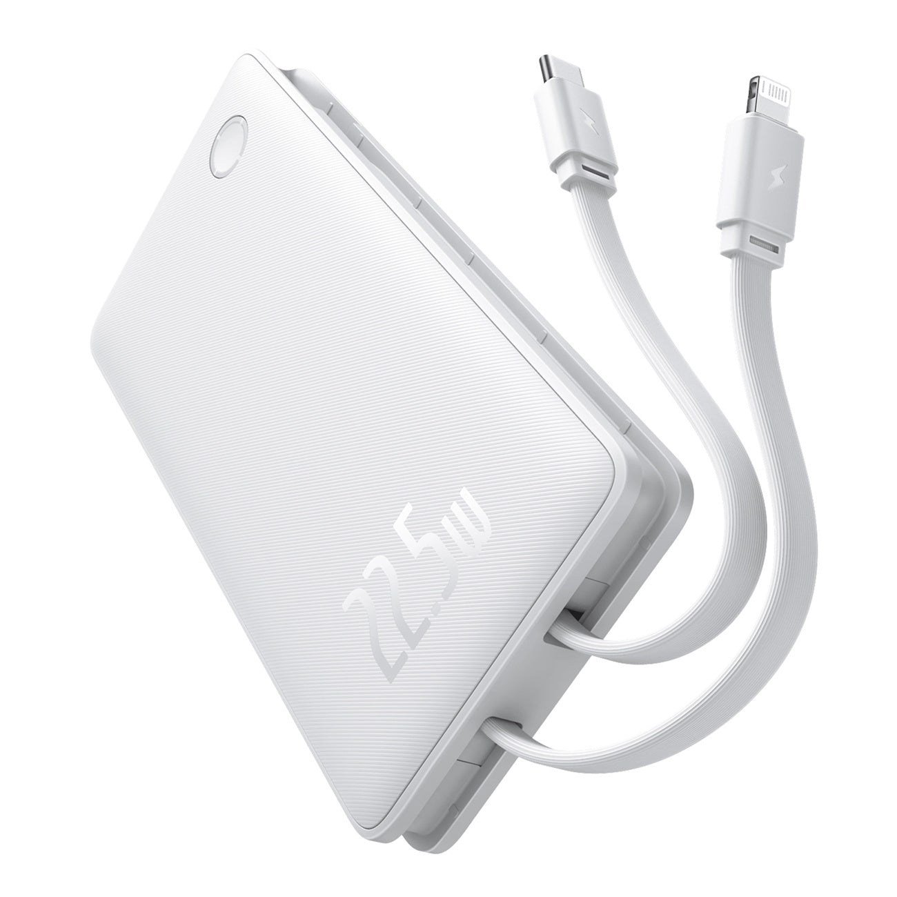 Baseus Airpow Lite 10.000mAh 22.5W PD 4 Çıkışlı Dahili USB-C ve Lightning Çift Kablolu Hızlı Şarj Powerbank - BeyazBaseus Airpow Lite 10.000mAh 22.5W PD 4 Çıkışlı Dahili USB-C ve Lightning Çift Kablolu Hızlı Şarj Powerbank - BeyazBaseusPowerbankP10067501213-00