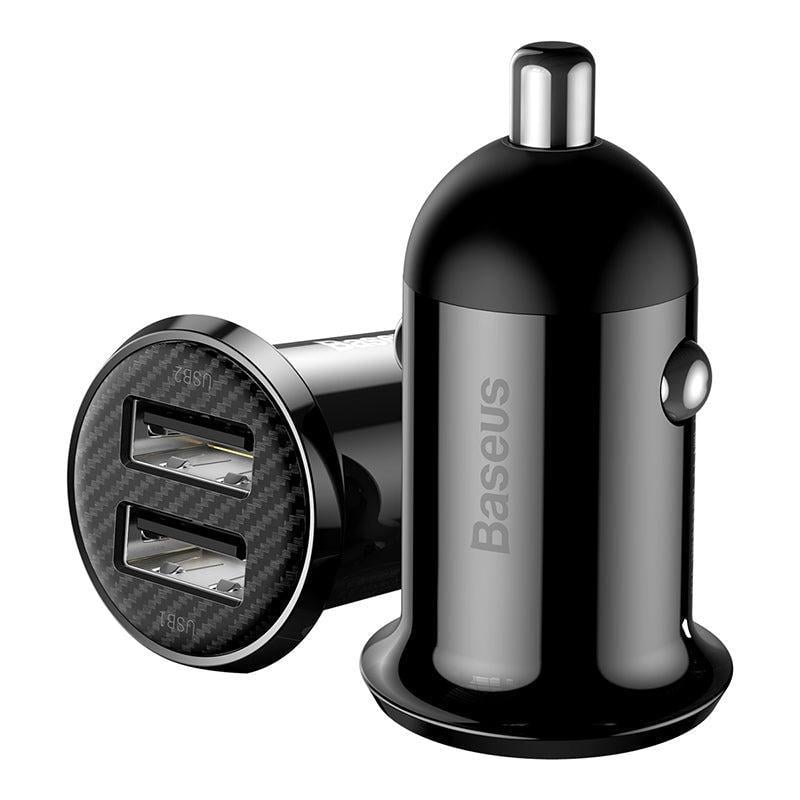 Baseus Grain Pro Çift USB Araç Şarj Cihazı 4.8A – SiyahBaseus Grain Pro Çift USB Araç Şarj Cihazı 4.8A – SiyahBaseusDiğer Telefon ve Tablet AksesuarlarıCCALLP-01