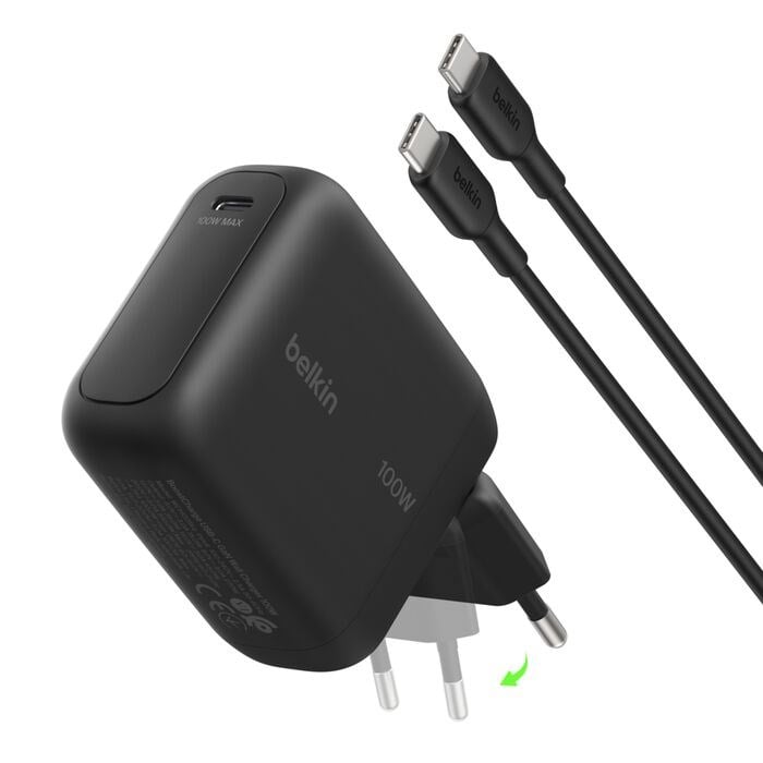 Belkin WCH025KQ1.5BKB6 BoostCharge 100W GaN USB-C Hızlı Şarj Adaptörü + 1.5 Metre USB-C Kablo - SiyahBelkin WCH025KQ1.5BKB6 BoostCharge 100W GaN USB-C Hızlı Şarj Adaptörü + 1.5 Metre USB-C Kablo - SiyahBelkinŞarj CihazlarıWCH025KQ1.5BKB6