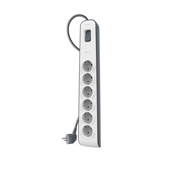 Belkin BSV603VF2M-V2 Surgemaster 2M 6'lı Akım Korumalı PrizBelkinAkım Korumalı PrizBSV603VF2M-V2