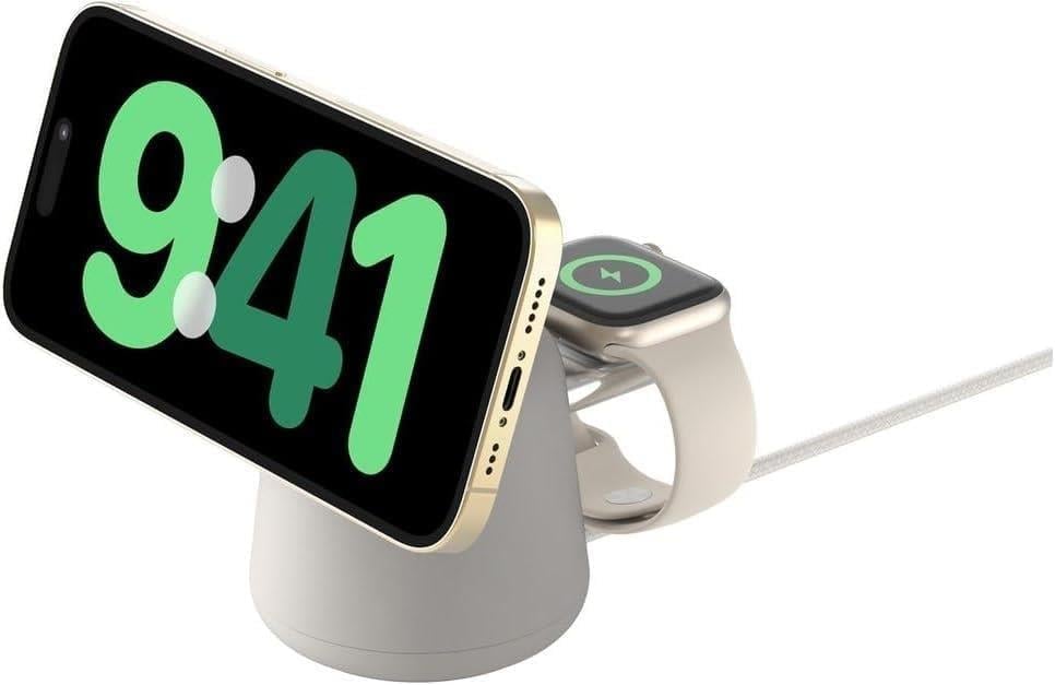 ŞarjBelkin Boostcharge Pro Kablosuz 2'si 1 Arada Magsafe (15 W) Şarj Istasyonu BelkinBelkinCep Telefonu Kablo ŞarjWIZ020VFH37