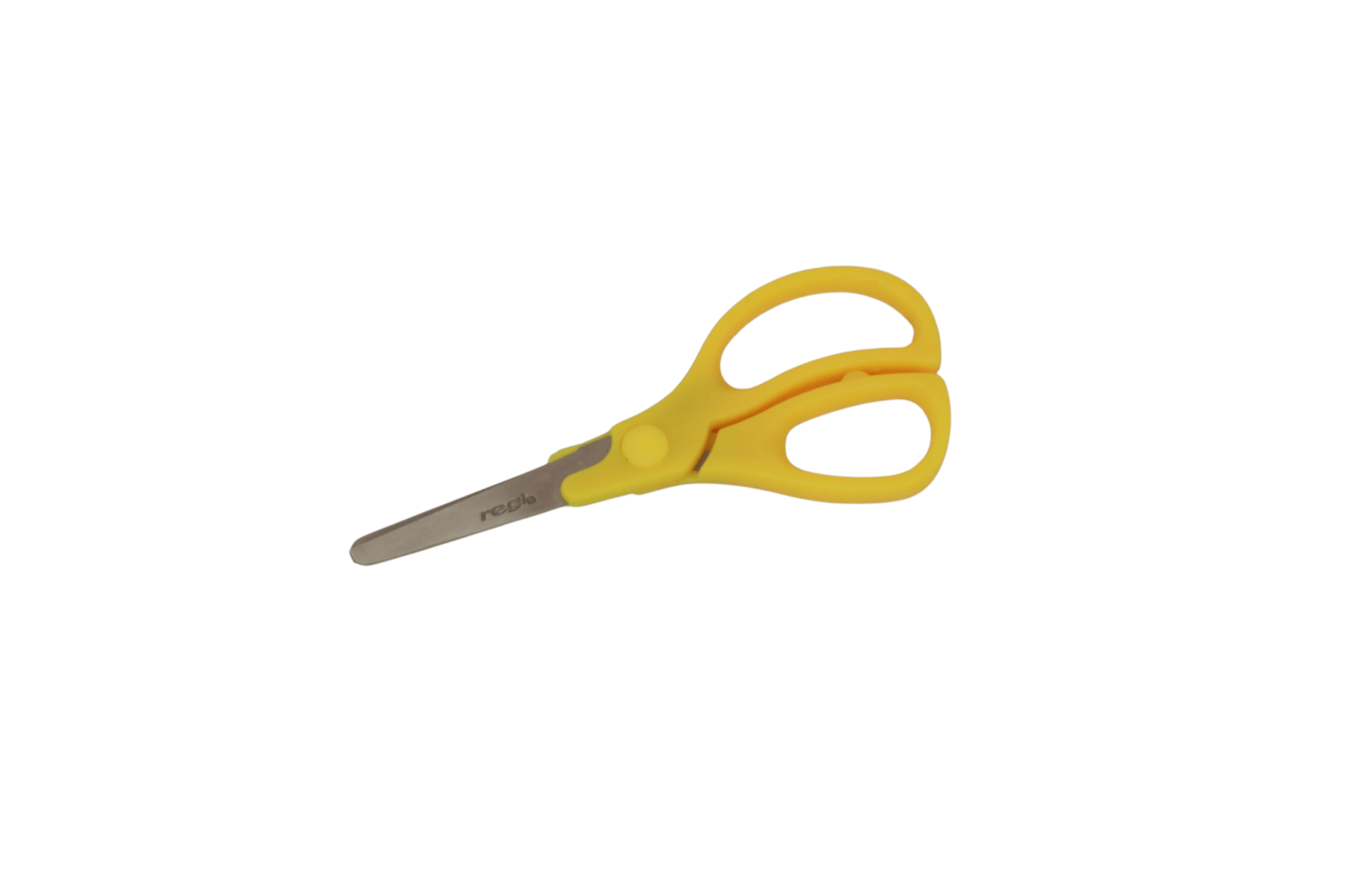 Geniş Saplı Öğrenci Makası - 13 cm - Sarı Renk Saplı - 1 Adet
