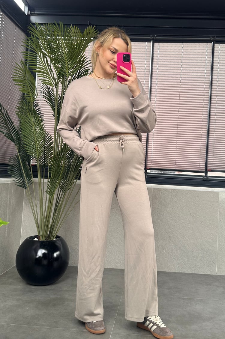 Krem Basic Marka Model Sweat Takım