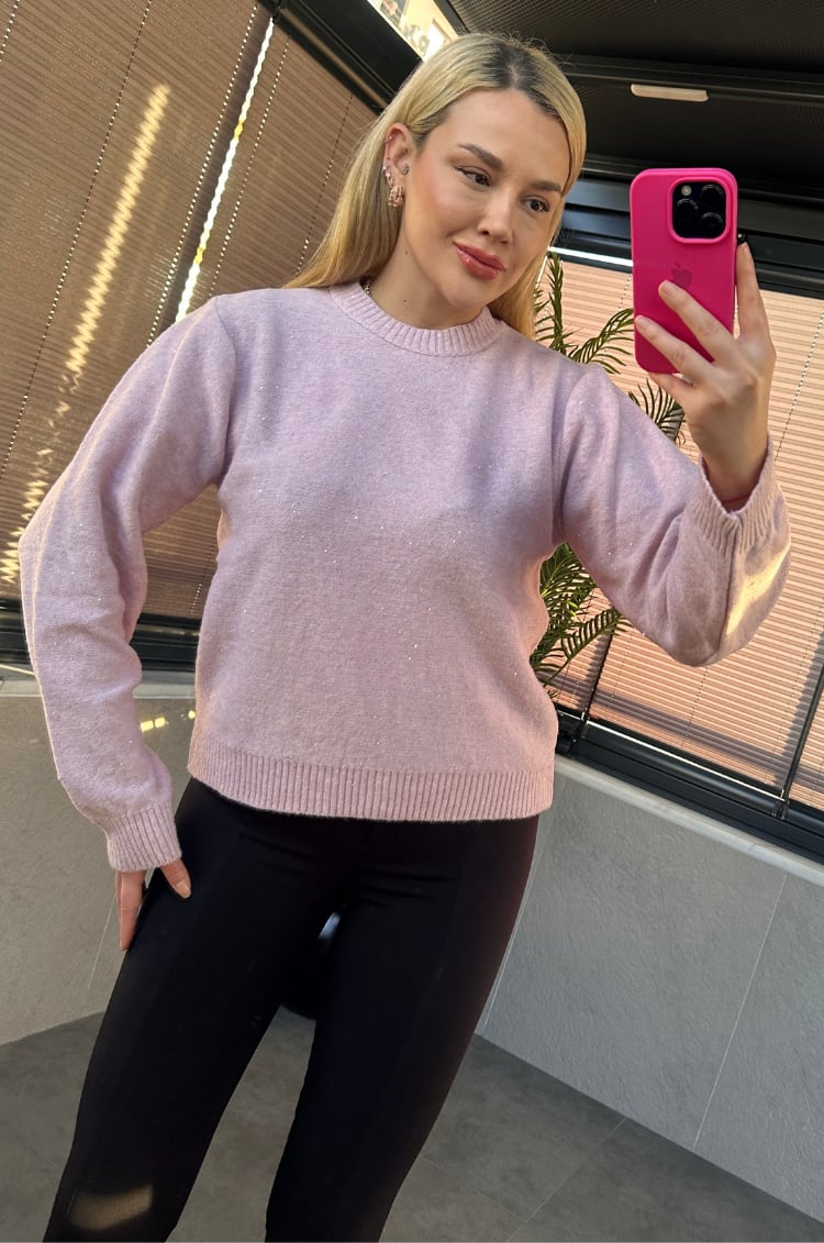 Pembe Simli Yumoş Kazak