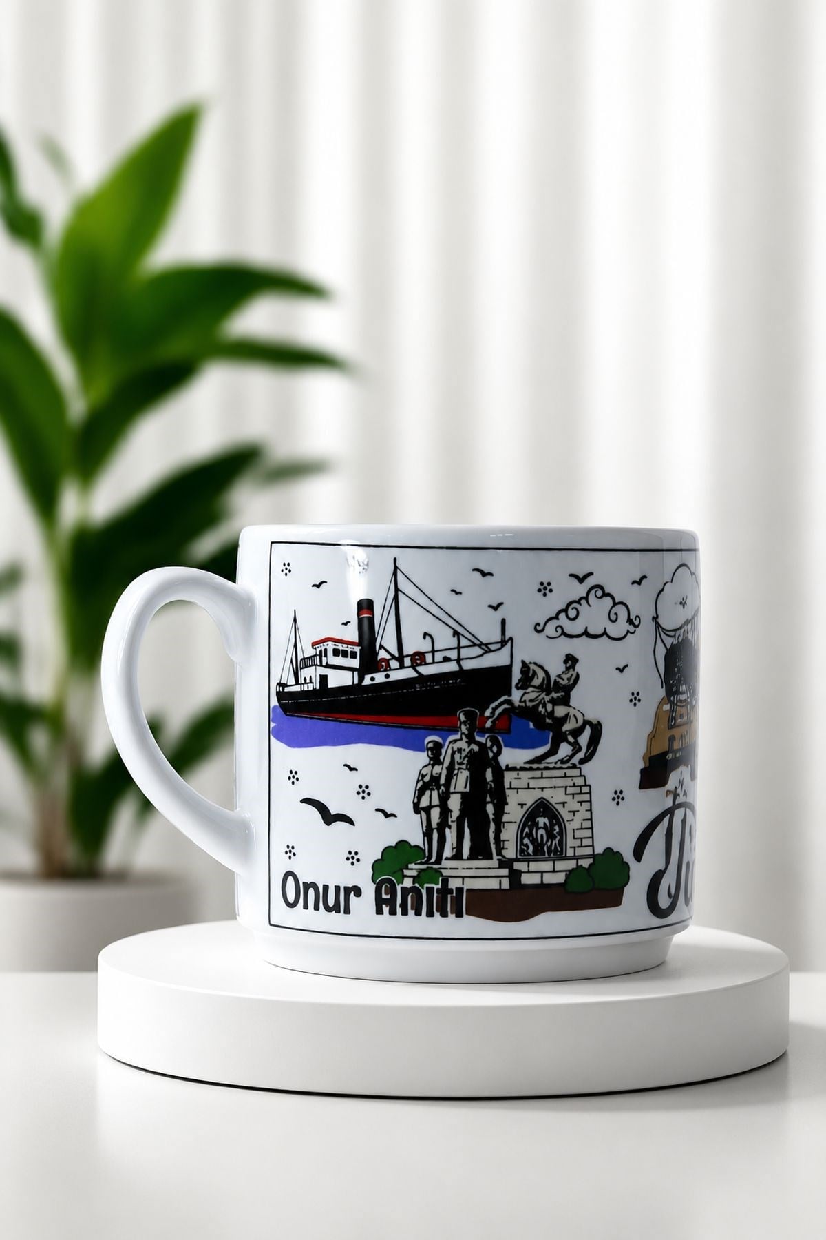 Samsun Baskılı Kupa Beyaz