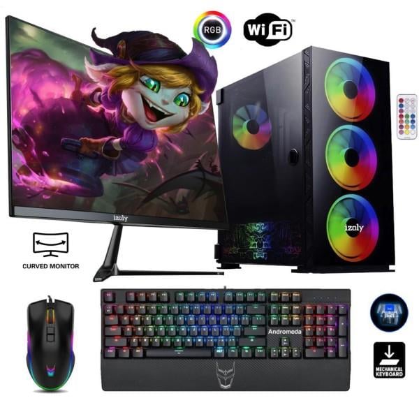 İzoly Nova X İ9-13900K 32GB DDR5 RAM 1TB M.2 NVMe SSD – 512GB SSD 24GB RTX4090 27″ 165Hz Curved Oyuncu Masaüstü Bilgisayarı