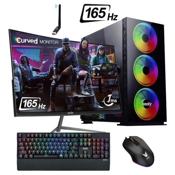 İzoly Sauron X İ5-12400F 16GB 512GB M.2 NVMe RTX 3060 12GB 24″ 165Hz Oyuncu Masaüstü Bilgisayarı