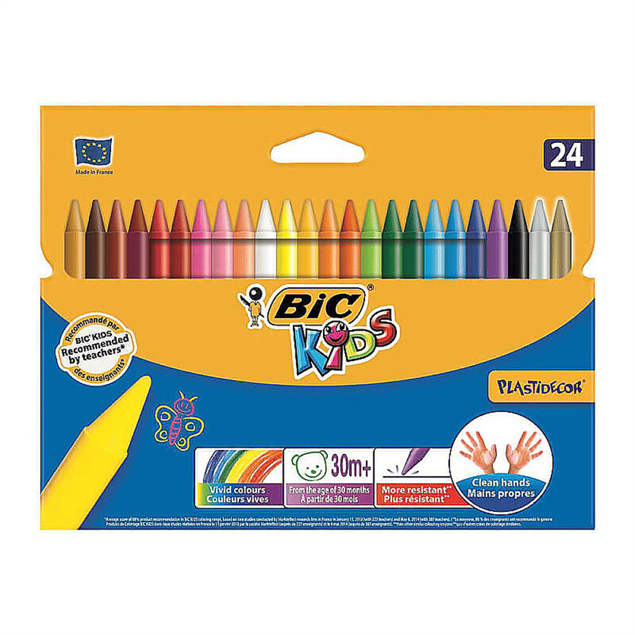 BIC PASTEL BOYA PLASTIDECOR 24 LÜ 829772